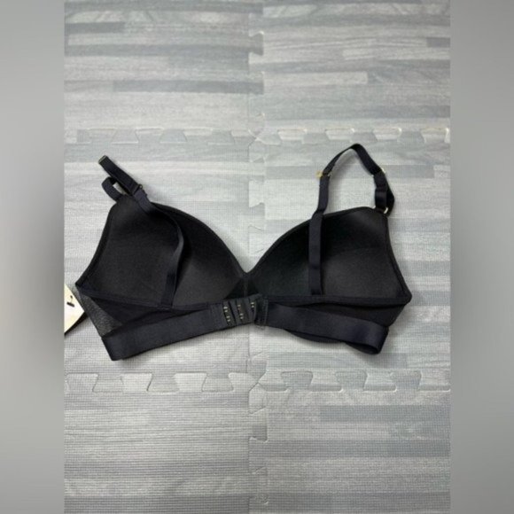 New Madewell LIVELY The All-Day Deep V No-Wire Bra Black - Picture 7 of 12